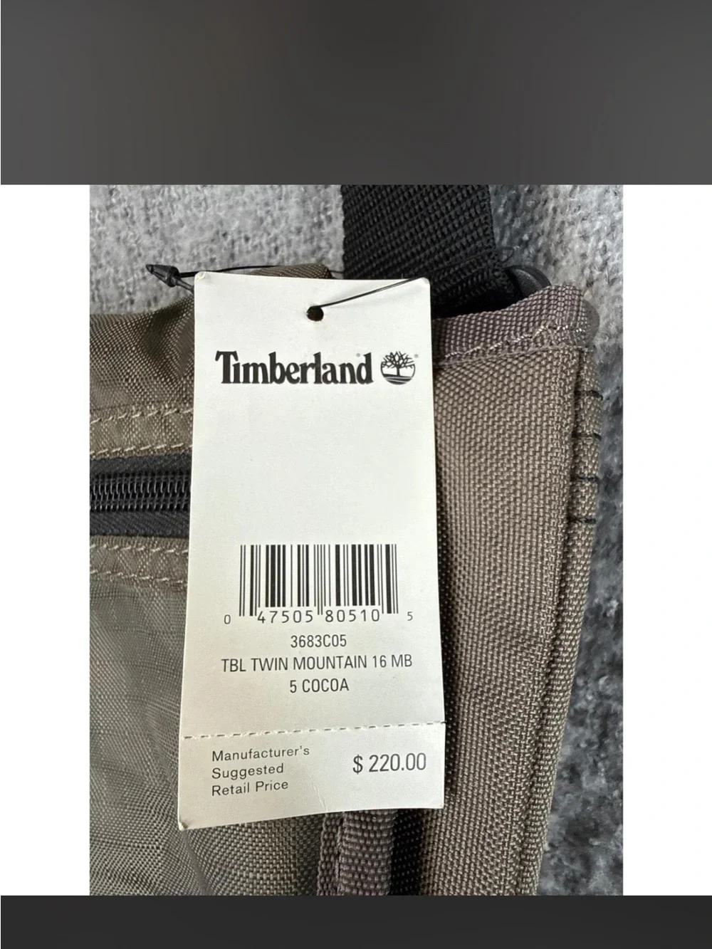 NWT Timberland Twin Mountain Messenger Bag 17” Laptop Burnt Olive crossbody